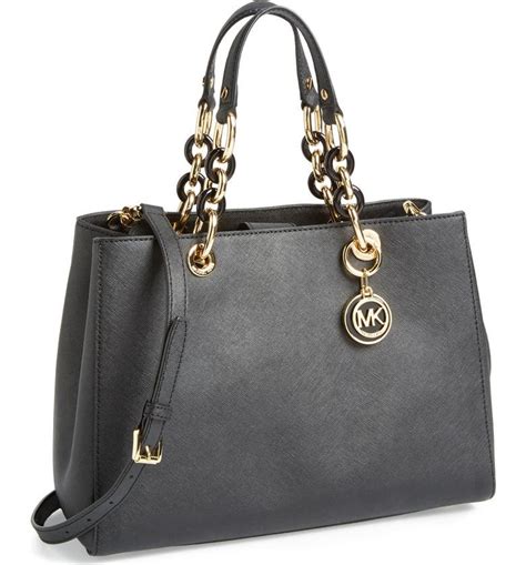 Cynthia Saffiano Leather Satchel – Michael Kors Pre.